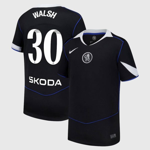 Chelsea Stores – Best Selection of chelsea wsl nike third stadium shirt 2025-26 – youth with walsh 30 printing Chelsea Gear